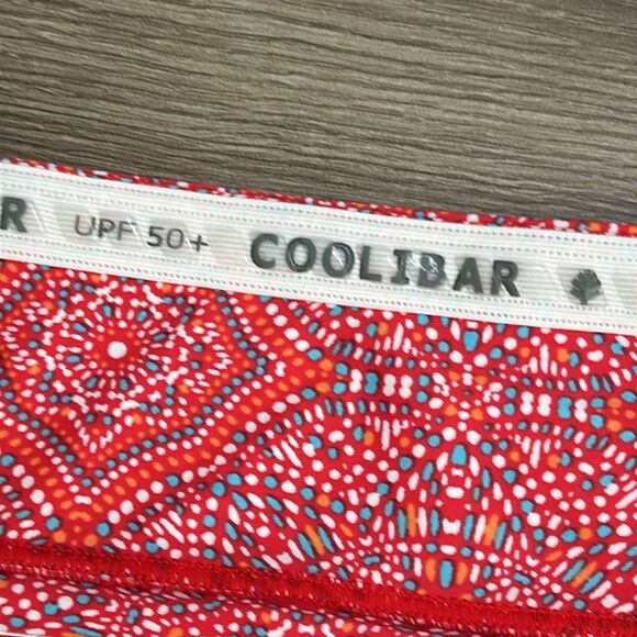 Coolibar Big Wave Pink Print Mid Rise Lined Swim Skirt Skort Size XL - Picture 6 of 12